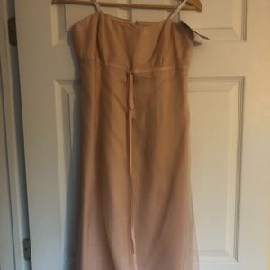 Light Pink Silk Chiffon Long Dress Nicole Miller 8